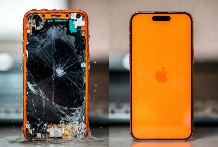 Techniker rettet Daten von einem defekten Smartphone per Chip-Off-Verfahren