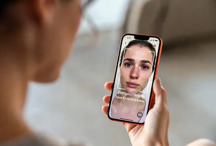 Smartphone mit defekter Face-ID-Erkennung wird diagnostiziert
